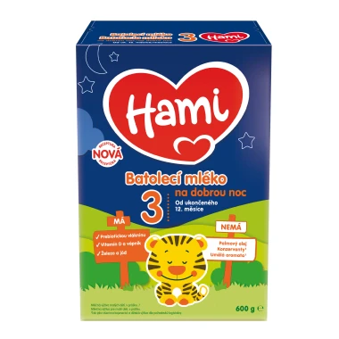 HAMI 3 batolecí mléko na dobrou noc 600g