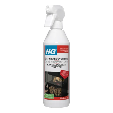 HG Čistič skleněných dvířek krbů a kamen 500 ml