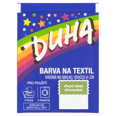 Duha Barva na textil olivově zelená 15 g