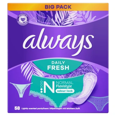 Always Dailies Flexistyle Normal intimky 58 ks