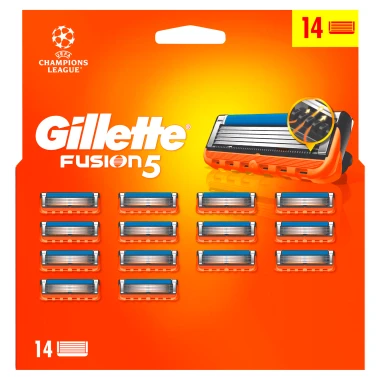 Gillette Fusion5 Náhradní holicí hlavice pro muže 14 ks