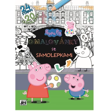 Omalovánky A4 +  samolepky Prasátko Peppa