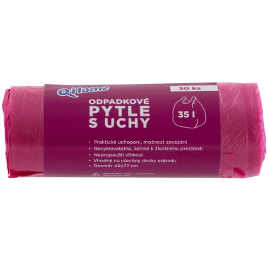 Q-Home Odpadkové pytle s uchy 35l 30ks