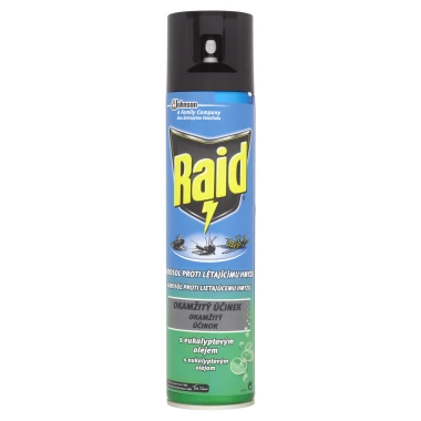 Raid® Aerosol proti létajícímu hmyzu s eukalyptovým olejem 400 ml