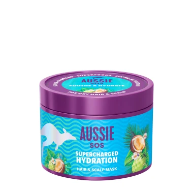 Aussie SOS Maska na suché vlasy a pokožku hlavy Supercharged Hydration 500 ml