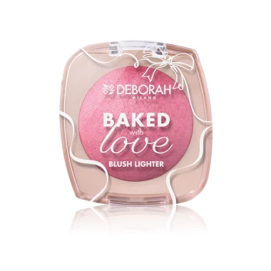 Deborah Milano Baked with Love Blush Lighter Zapečená tvářenka a rozjasňovač 06 Electric Rose (cold) 16,5 g