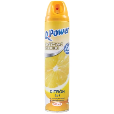 Q-Power osvěžovač vzduchu citrón 2v1 300 ml