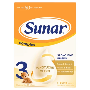 Sunar Complex 3 batolecí mléko 600 g