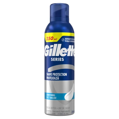 Gillette Series Pečující Pěna na holení s kakaovým máslem 250 ml