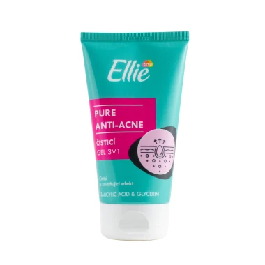 Ellie Pure Anti-acne čisticí gel 3v1 150ml