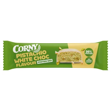 CORNY proteinová tyčinka 30% pistácie-bílá čokoláda 50 g