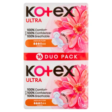Kotex Ultra Normal Hygienické vložky s křidélky 16 ks