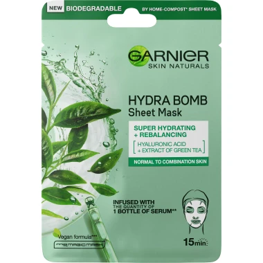 Garnier Skin Naturals super-hydratační čisticí textilní maska moisture+ freshness 32g