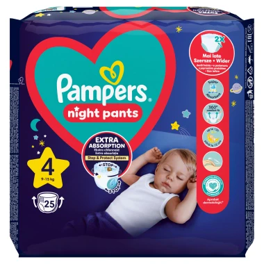 Pampers Pants Night, vel. 4, 25 ks