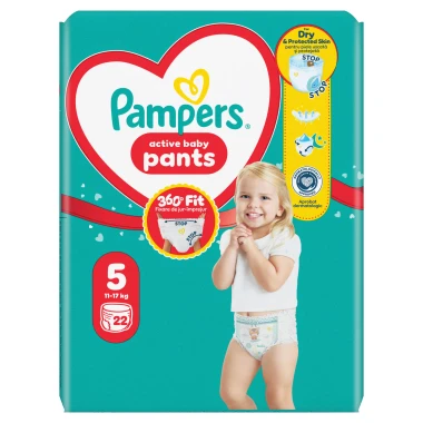 Pampers Active Baby Pants, vel. 5, 22 ks