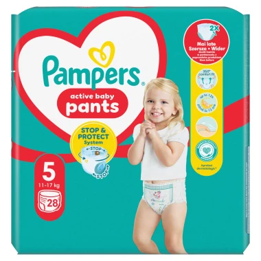 Pampers Active Baby Pants, vel. 5, 28 ks