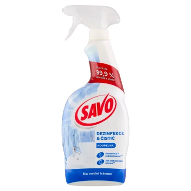 Savo čisticí a dezinfekční sprej na koupelny 700ml
