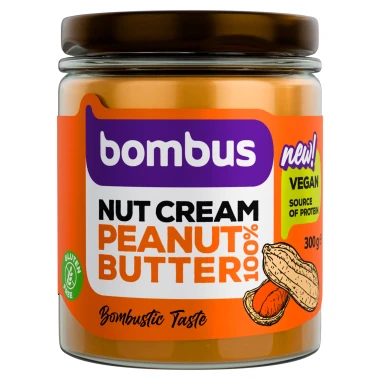 BOMBUS Nut Cream Peanut 100 % 300g