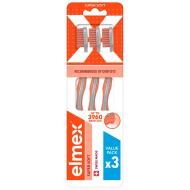 elmex® Super Soft zubní kartáček 3 ks