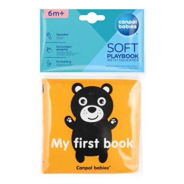 Canpol babies Měkká knížka pískací SENSORY TOYS 1 ks