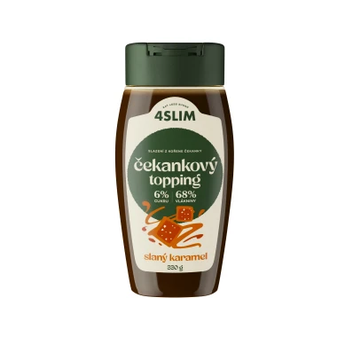 4Slim Čekankový topping  slaný karamel 330g