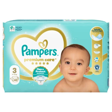 Pampers Premium Care, vel. 3, 40 ks