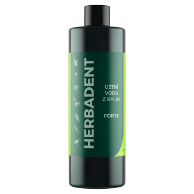 Herbadent Forte Bylinná ústní voda s fluoridy 400 ml