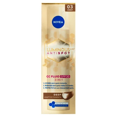 Nivea Luminous630 CC krém 3 v 1 tmavý odstín s SPF30 40 ml