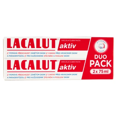 Lacalut Aktiv speciální zubní pasta 2 x 75ml