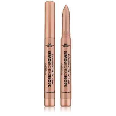 Deborah Milano 24ORE Color Power Voděodolný vysouvací oční stín v tužce 04 Warm Brown 1,4 g