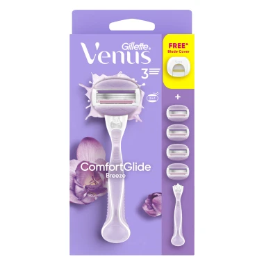 Gillette Venus ComfortGlide Breeze Holicí strojek + 4 holicí hlavice