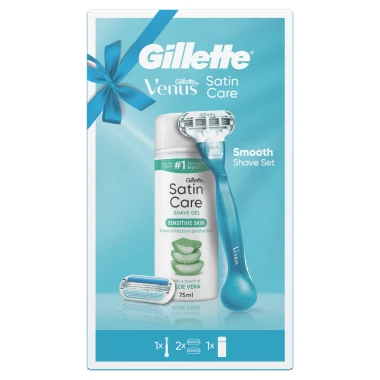 Venus Smooth holicí strojek + 2x hlavice + Satin Care gel