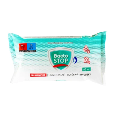 BactoSTOP Hygienické vlhčené ubrousky 60 ks