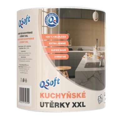 Q-Soft Kuchyňské utěrky XXL 3vrstvé 290 útržků