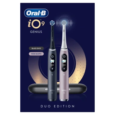 Oral-B iO 9 Elektrické zubní kartáčky černý a růžový