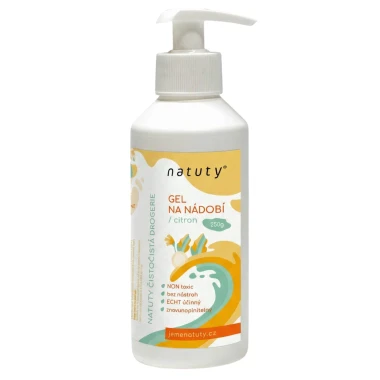 Natuty gel na nádobí citron s pumpičkou 250 g