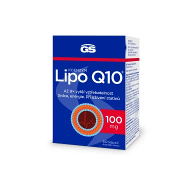GS Koenzym Lipo Q10 100 mg 60 kapslí