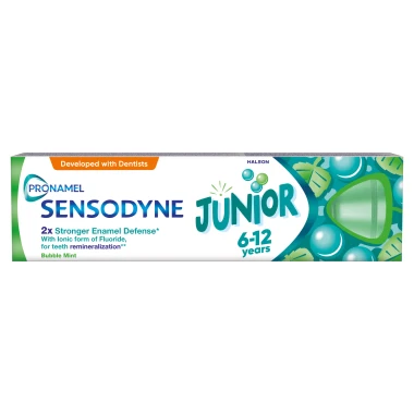 Sensodyne Pronamel Junior Bubble Mint zubní pasta s fluoridem 6 - 12 let 75 ml
