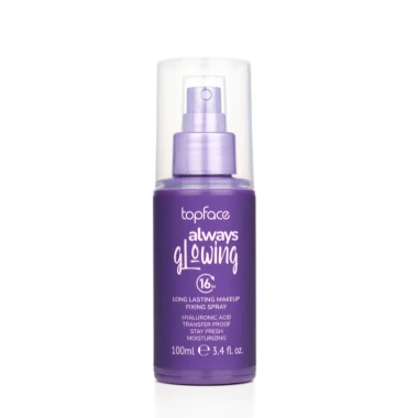 Topface Rozjasňující fixační sprej na make-up Always Glowing 100 ml