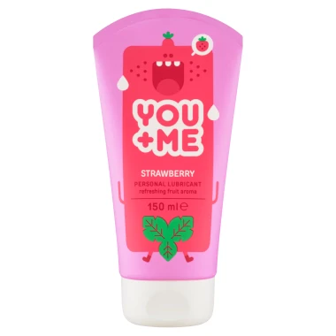 You Me Strawberry Vegan Lubrikant S Osvěžujícím Jahodovým Aroma, 150ml