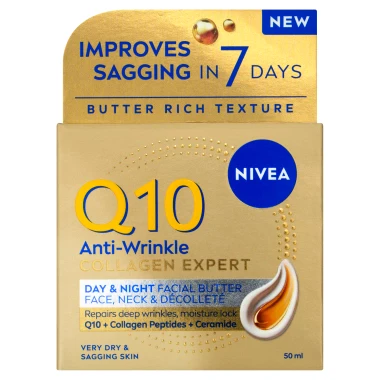 Nivea Q10 Collagen Expert Pleťové máslo proti vráskám 50 ml