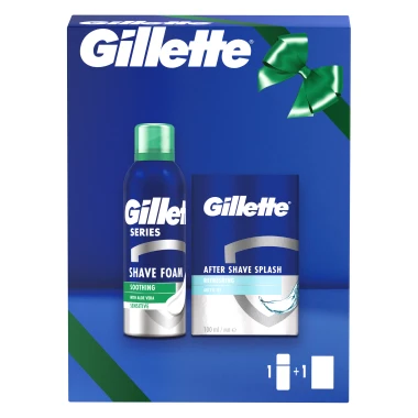 Gillette dárková sada: pěna + voda po holení