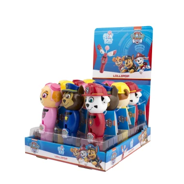 Paw Patrol Spin Pop - hračka s lízátkem 8g, mix variant