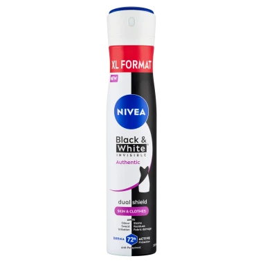 Nivea Black & White Invisible Authentic Sprej antiperspirant 200 ml