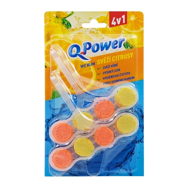 Q-Power Tuhý WC závěs Svěží citrusy 2 ks