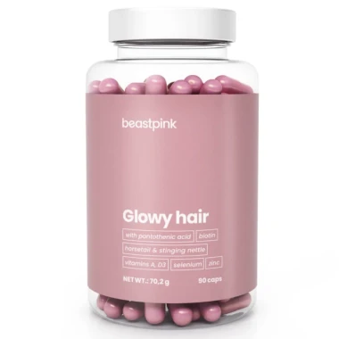 BeastPink Glowy Hair 90 kapslí