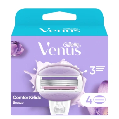 Gillette Venus ComfortGlide Breeze dámské holicí hlavice 4 ks 