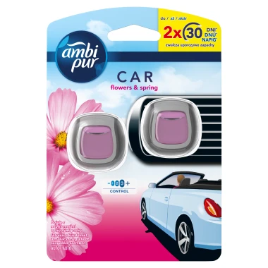 Ambi Pur Flower & Spring Osvěžovač vzduchu do auta 2 ks