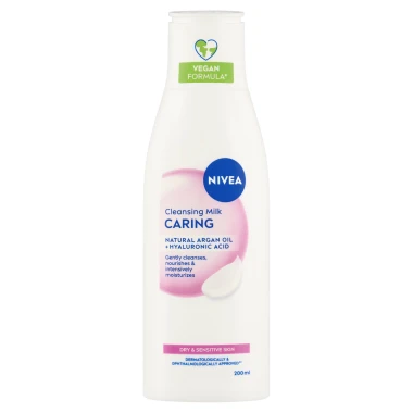 Nivea Pečující čisticí pleťové mléko pro suchou a citlivou pleť 200ml