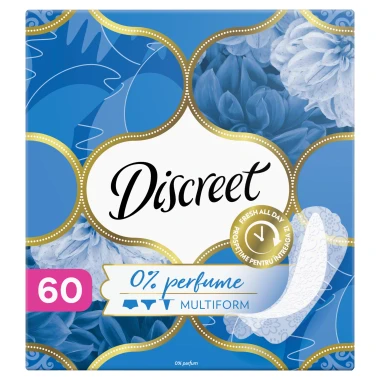 Discreet Intimky Prodyšné intimky Multiform neparfémované 60 ks